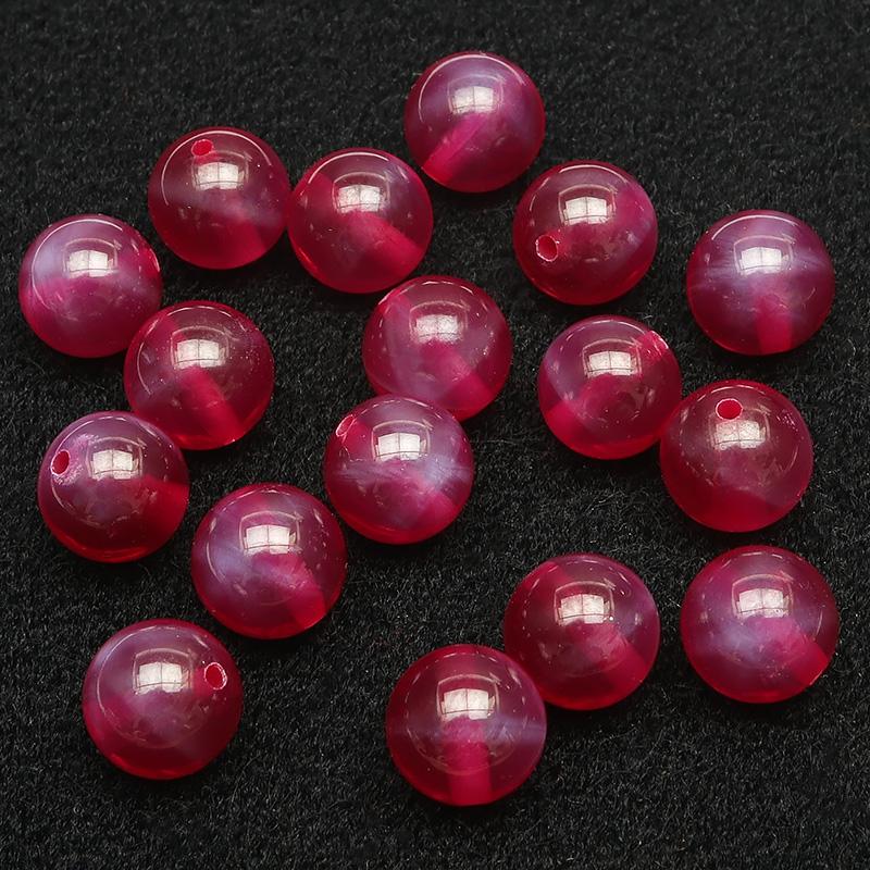 粒販売 合成スタールビー 丸玉 8mm【2粒販売】 / X338 RU8M : 天然石 