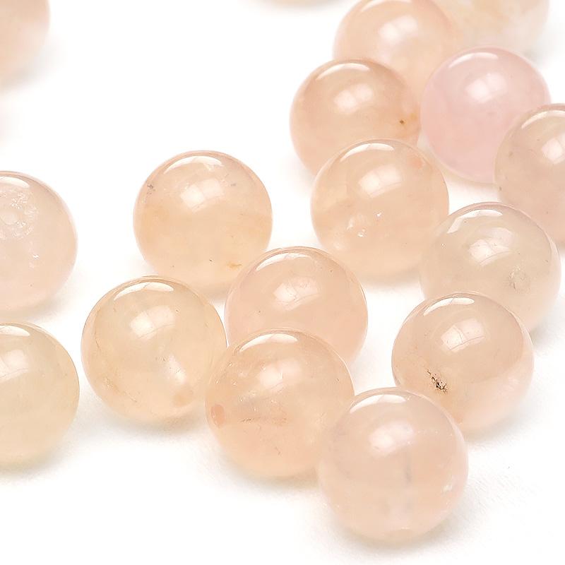 粒販売 ナイジェリア産 ピンクアクアマリン（モルガナイト） 丸玉 8mm