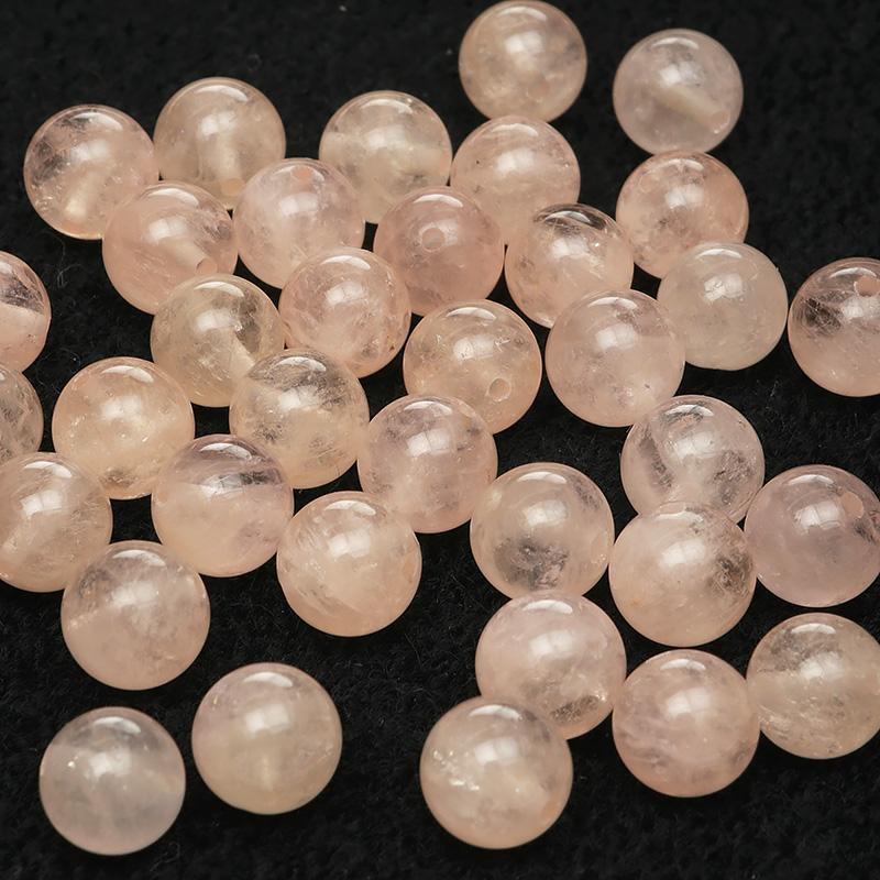粒販売 ナイジェリア産 ピンクアクアマリン（モルガナイト） 丸玉 8mm