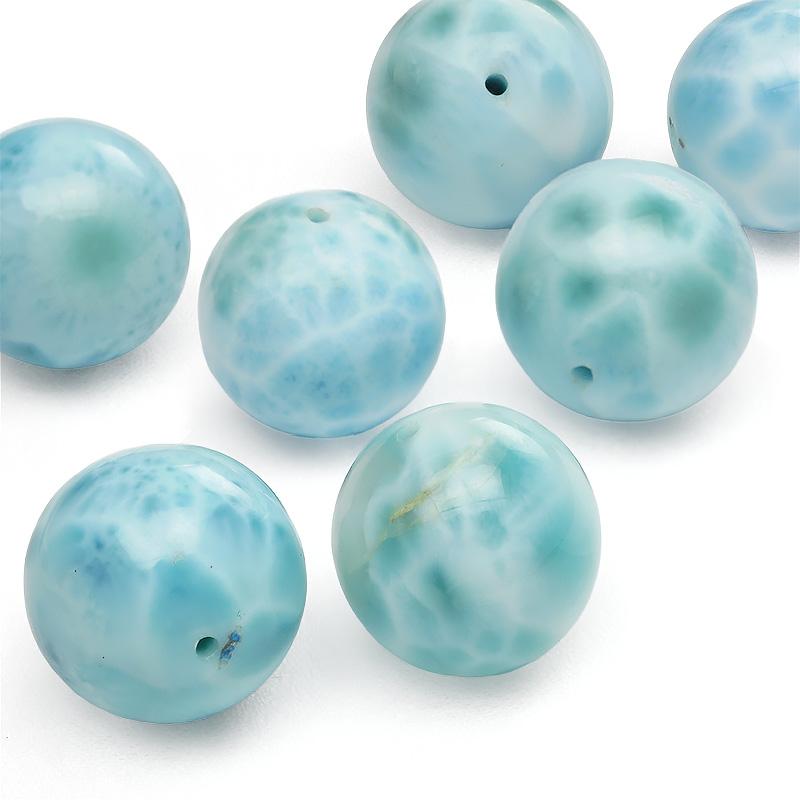 粒販売 ドミニカ産 ラリマー 丸玉 15mm【1粒販売】 / T154 LM15M