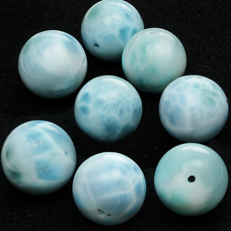 粒販売 ドミニカ産 ラリマー 丸玉 15mm【1粒販売】 / T154 LM15M