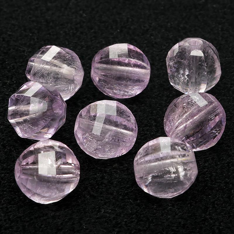 専用アメジスト、セリサイト2種、3点セット 粒販売 ブラジル産 アメジスト ミラーボール 面カット 10mm