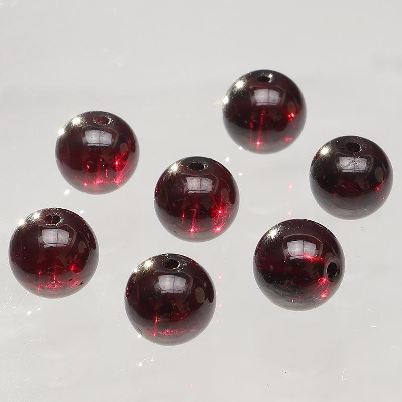 粒販売 モザンビーク産 ガーネット 丸玉 6mm【4粒販売】 / X374 GN6M