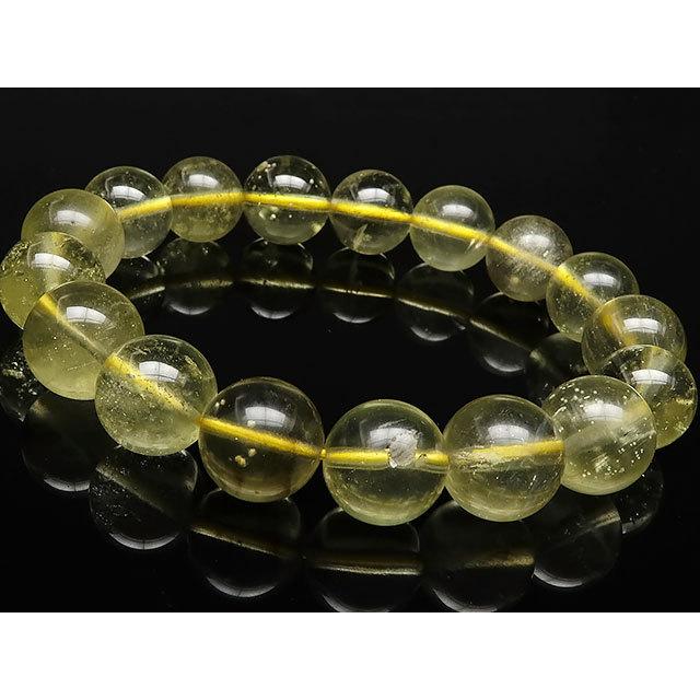【鑑別書付き】リビアンデザートグラス 丸玉ブレス 12〜13mm No.6【1点もの】 / 60-45 LG-BS6の画像