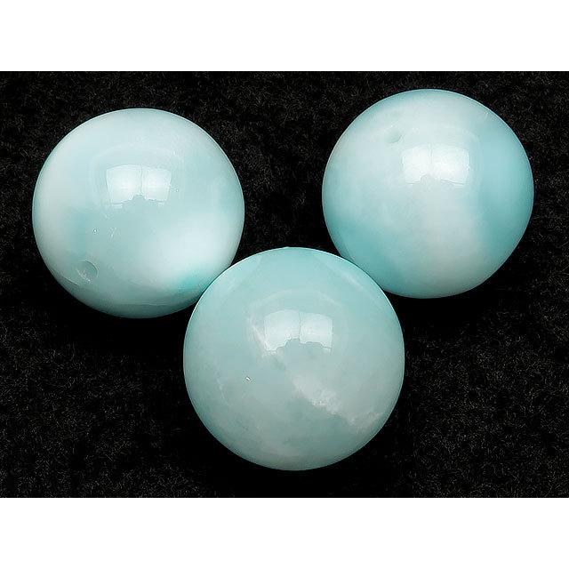粒販売 アイスラリマー 丸玉 16mm 3粒販売 / T172 LM16I : 天然石専門