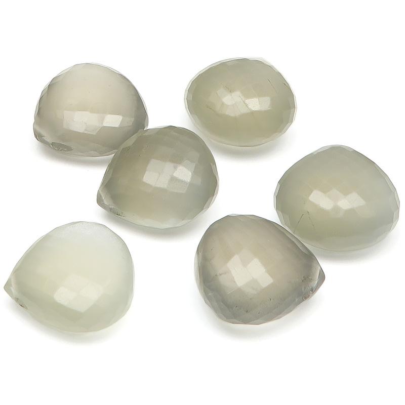 粒販売 グレームーンストーン マロンブリオレットカット 12mm【1粒販売 
