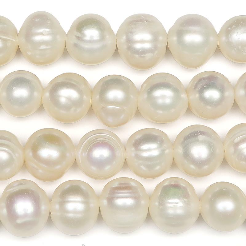 淡水真珠 バロックパール 7〜9mm［縞入り］【1連販売】 / 9-32 PL7BA