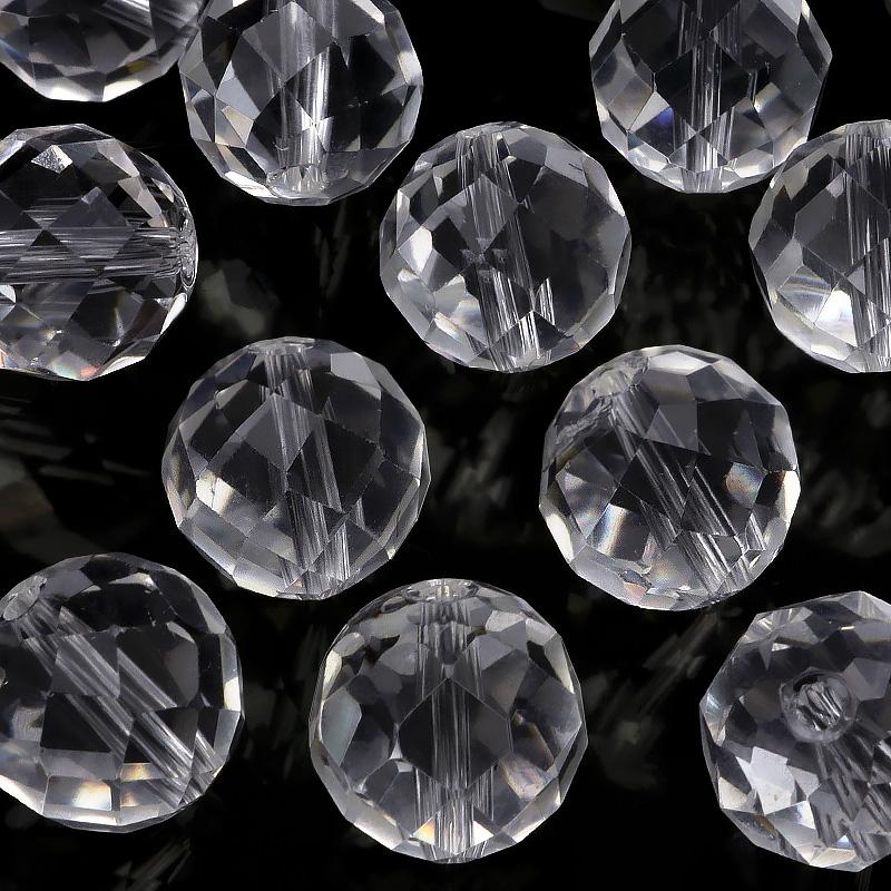 粒販売 天然水晶 クリスタルクォーツ 64面カット 丸玉 10mm 