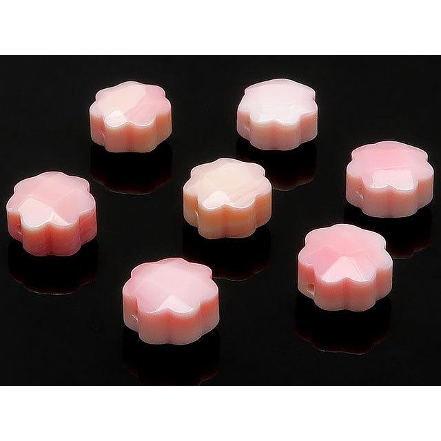 粒販売 クイーンコンクシェル フラワーカット 8mm No.2 5粒販売 / T179