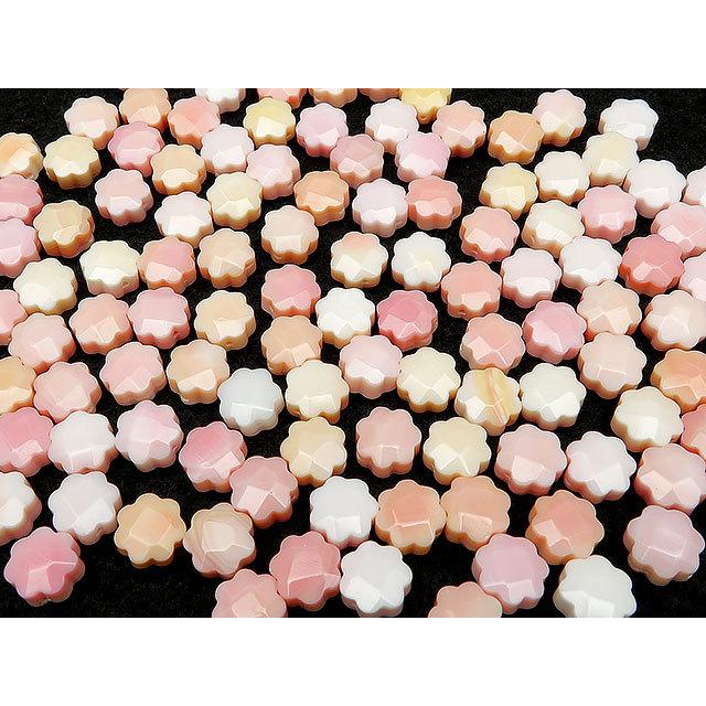 粒販売 クイーンコンクシェル フラワーカット 8mm No.2 5粒販売 / T179