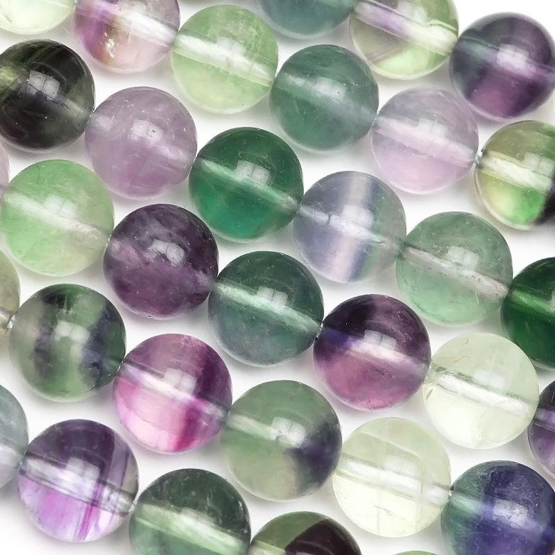 マルチカラーフローライト 丸玉 8mm【1連販売】 / 2-15 FR8M-X