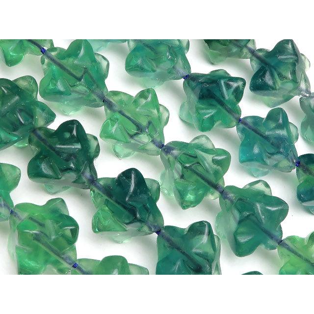 グリーンフローライト スターキューブ 10mm【1連販売】 / 9-98