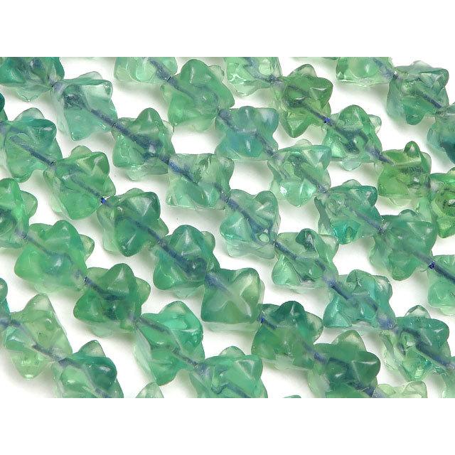 グリーンフローライト スターキューブ 6mm【1連販売】 / 9-114 FRFR6CB