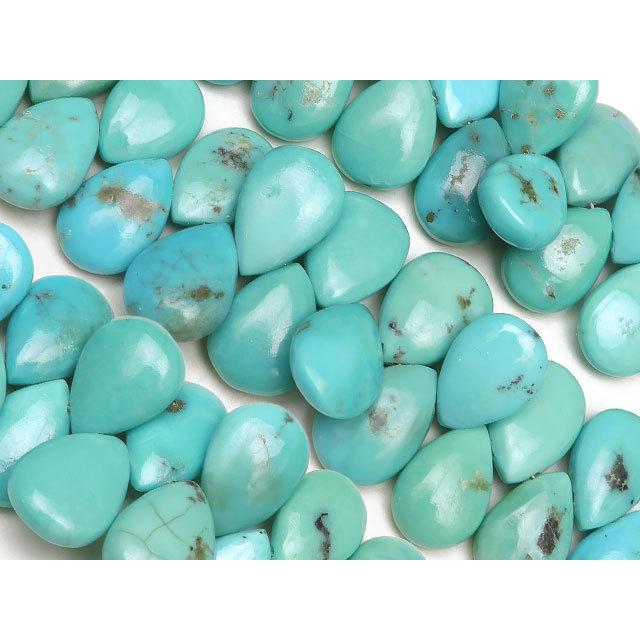 アリゾナ産 ターコイズ ペアシェイプ 9〜14mm【1連販売】 / 9-58 TQTQ 