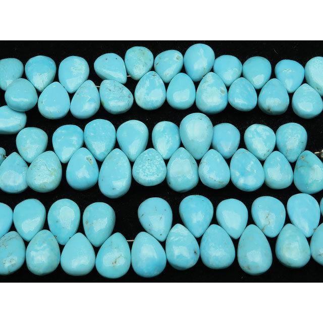 スリーピングビューティーターコイズ ペアシェイプ 10〜13mm No.3【1連販売】 / 9-66 TQSL-PS3 【つや消し】