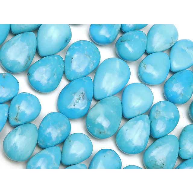 アリゾナ産 スリーピングビューティーターコイズ ペアシェイプ 9〜13mm No.5【1連販売】 / 9-76 TQSL-PS5
