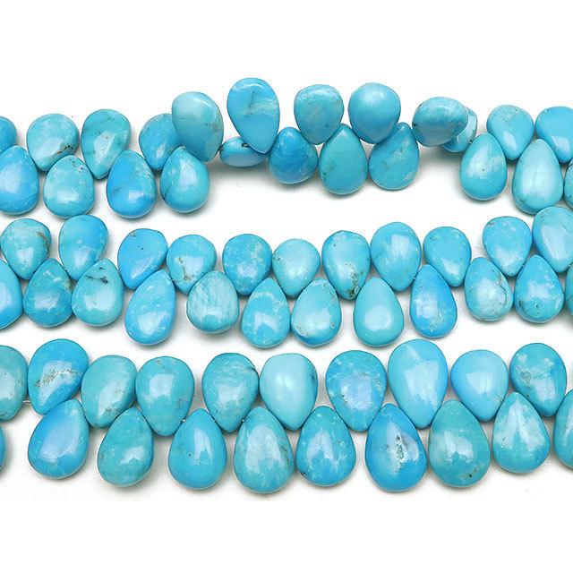 アリゾナ産 スリーピングビューティーターコイズ ペアシェイプ 9〜13mm No.5【1連販売】 / 9-76 TQSL-PS5_1