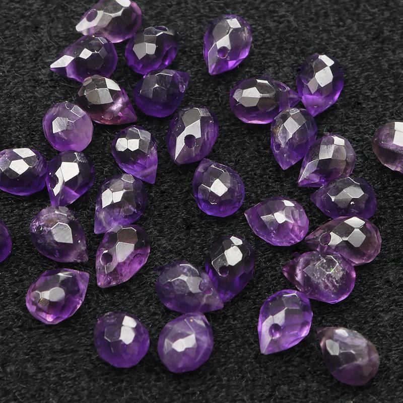 粒販売 アメジスト ドロップカット 7×5mm【6粒販売】 / X311 AM7DP