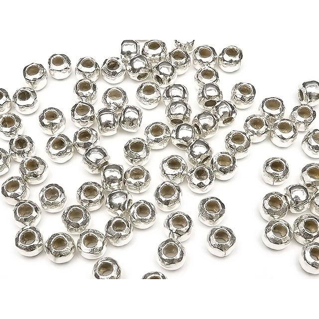 専用ページ　カレンシルバービーズ　5種 カレンシルバー ビーズ 5×4mm【3コ販売】 / KLN-12BZ-X : 天然石専門店