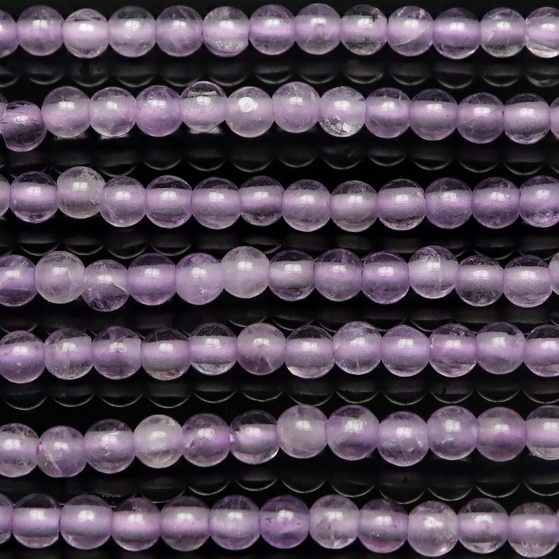 ラベンダーアメジスト 丸玉 2mm【1連販売】 / 7-1 LA2M : 天然石専門店