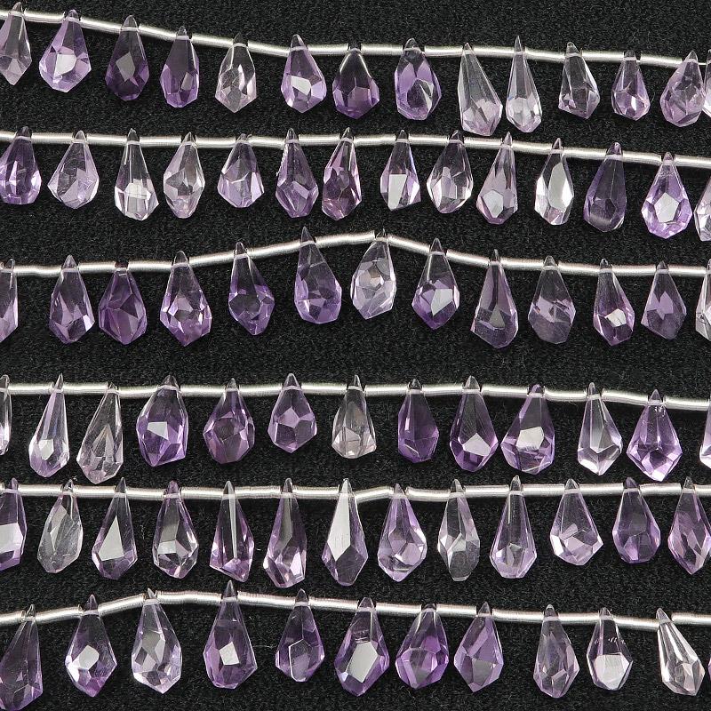 ピンクアメジスト ラフドロップカット 8〜13mm【1連販売】 / 9-126