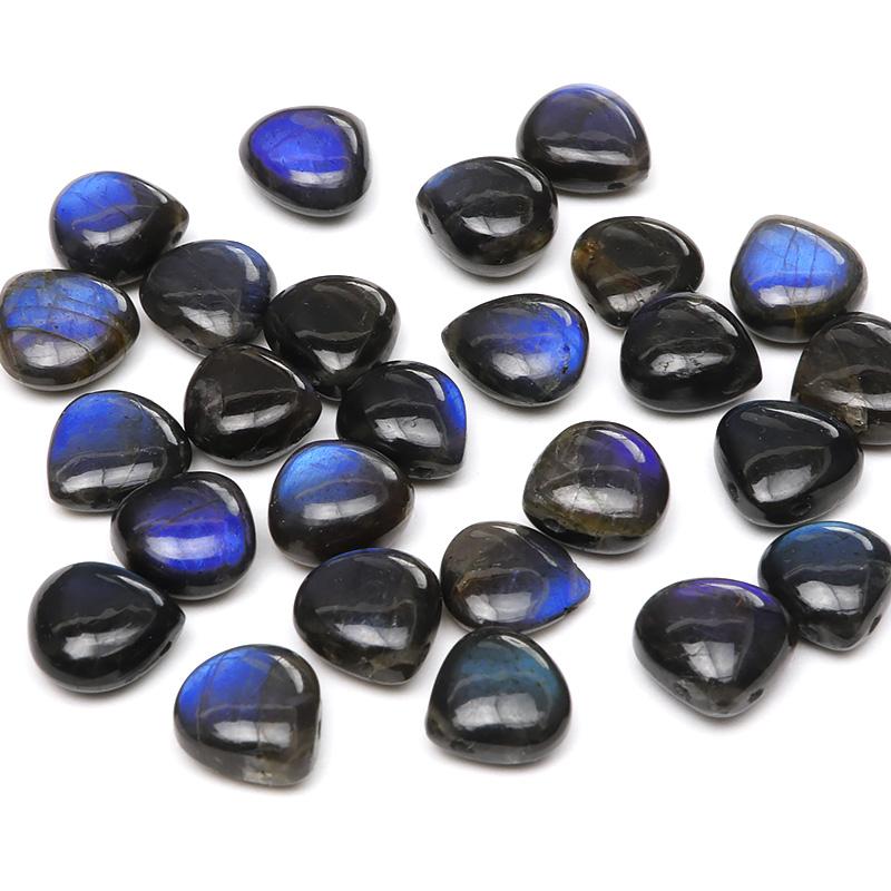 粒販売 マダガスカル産 ブラックラブラドライト マロン 8〜9mm【3粒