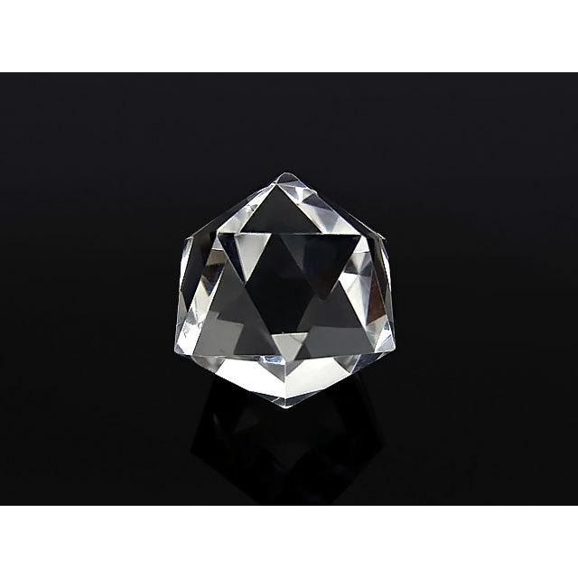 天然水晶 クリスタルクォーツ 20面カット 17〜20mm［穴なし］【1コ販売