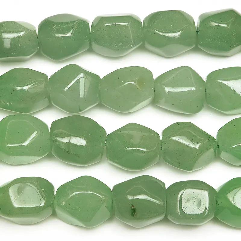 グリーンアベンチュリン ナゲットカット 8〜11mm【1連販売】 / 9-101