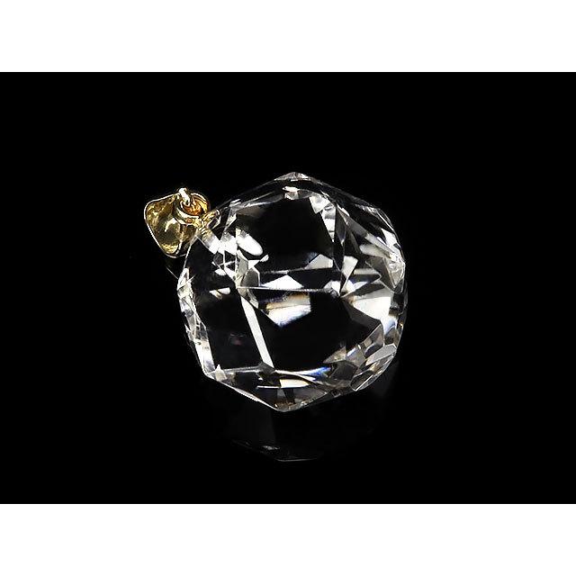 天然水晶 クリスタルクォーツ スターカット ペンダントトップ 16mm