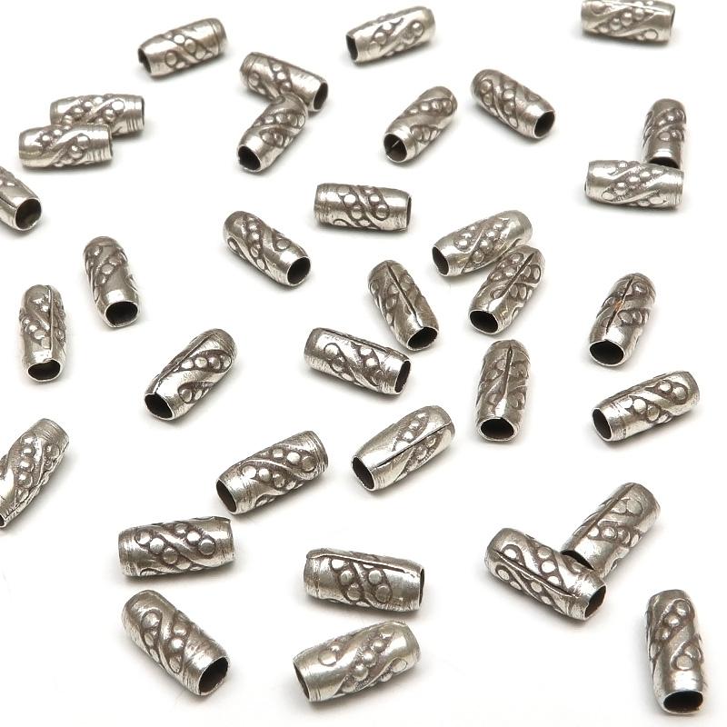 カレンシルバー デザインチューブ 6×3mm【5コ販売】 / KLN-37TB