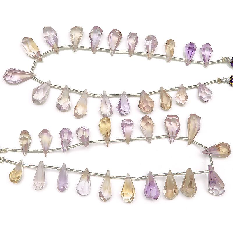 アメトリン ラフドロップカット 10〜17mm【1連販売】 / 9-54