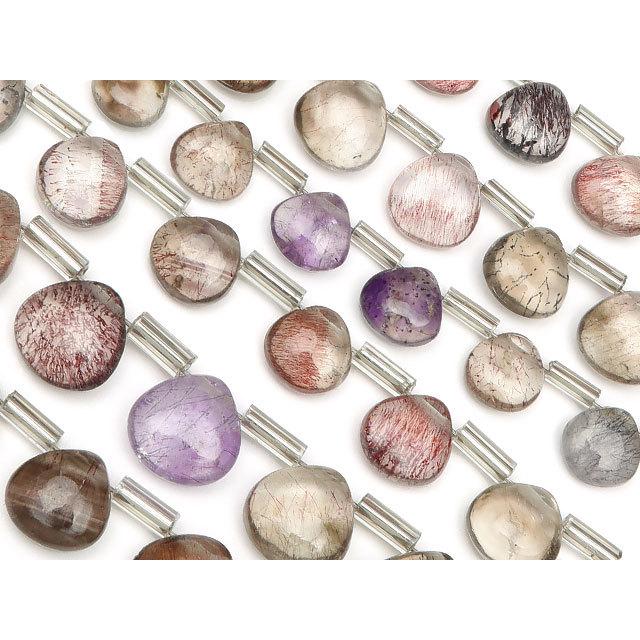 エレスチャルクォーツ スーパーセブン マロン 6〜8mm【1連販売】 / 9  