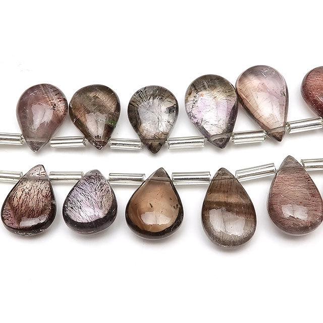 エレスチャルクォーツ スーパーセブン ペアシェイプ 13〜16mm【1点もの