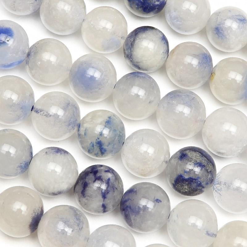 デュモルチェライトクォーツ 丸玉 8mm【1連販売】 / 2-28 DU8M-X