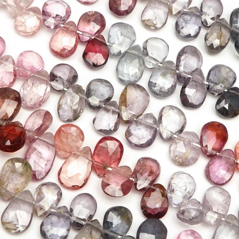 スピネル　ペアシェイプカット　ブレスレット マルチカラースピネル ペアシェイプカット 5〜7mm【1連販売】 / 9-136
