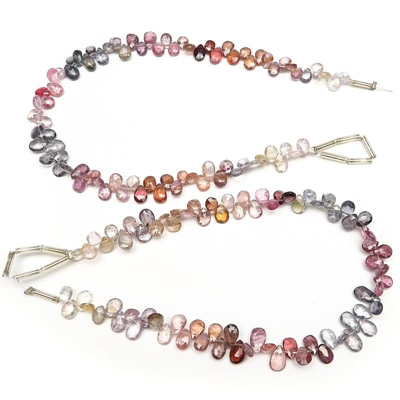 マルチカラースピネル ペアシェイプカット 5〜7mm【1連販売】 / 9-136