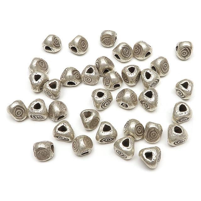 カレンシルバー デザインビーズ 5mm【2コ販売】 / KLN-29BZ : 天然石