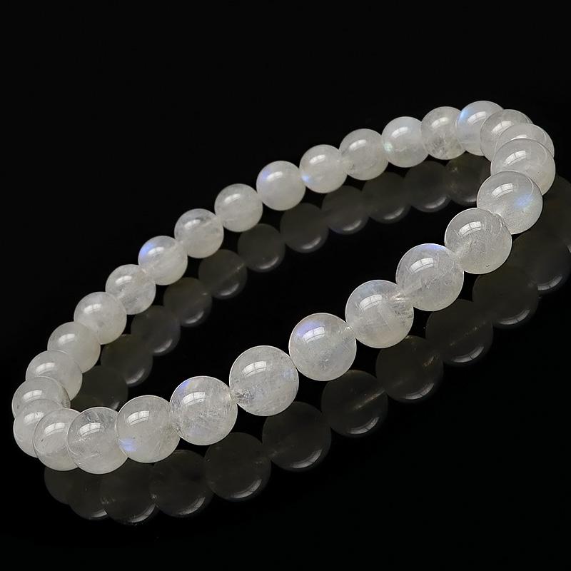 レインボームーンストーン 丸玉ブレス 6mm【1コ販売】 / 3-28 RM6BS-X