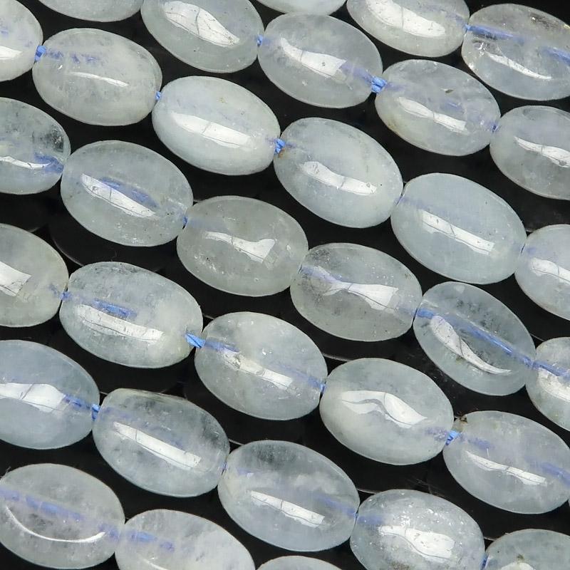 アクアマリン オーバル 8×6mm【1連販売】 / 9-134 AQ8OV-X : 天然石