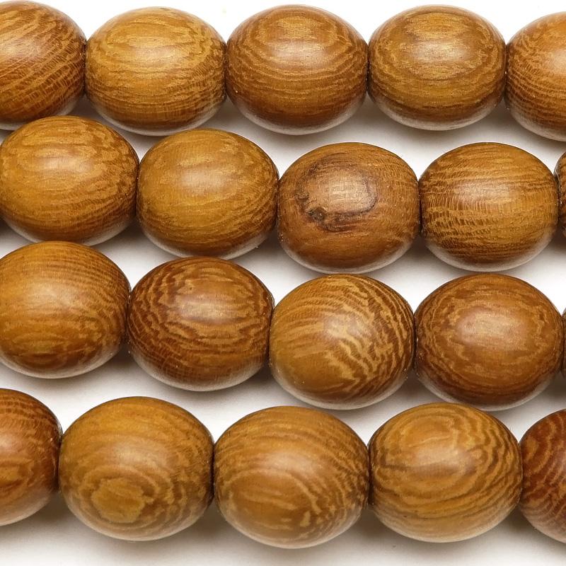ウッドビーズ カカオウッド ライス 8×7mm【1連販売】 / 9-13 WD8RC