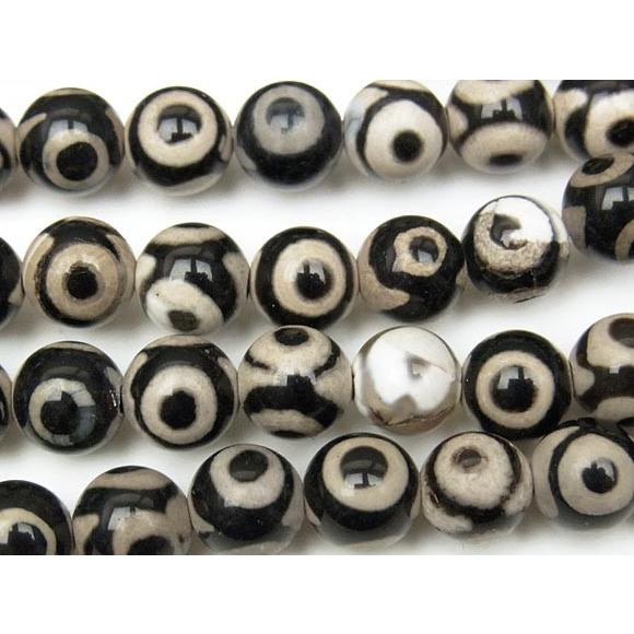 三眼天珠 丸玉 6mm No.1 / 3-2 AG6TN1 : 天然石専門店BELLPIERI - 通販