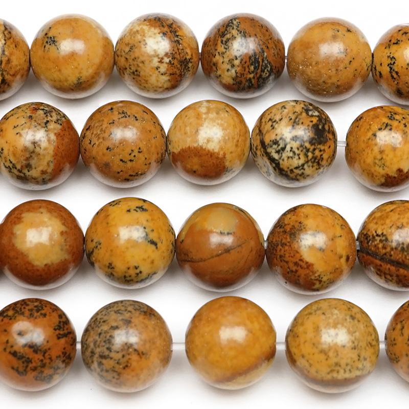 ピクチャージャスパー 丸玉 8mm【1連販売】 / 2-18 JA8M-X : 天然石