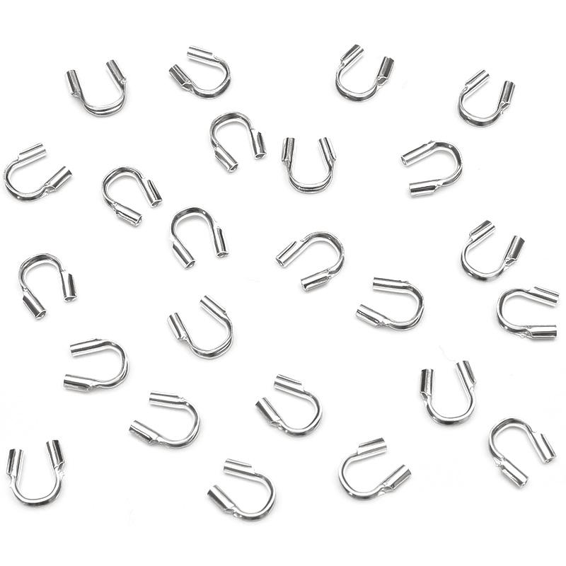 SILVER925 U字金具［0.5mm穴］[7コ販売] / SV-608UJ : 天然石専門店