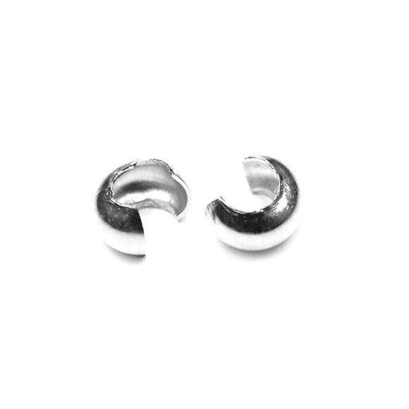 SILVER925 つぶし玉カバー 3.5mm[7コ販売] / SV612TBK : 天然石専門店