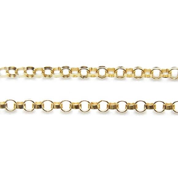 14KGF ネックレス ロロチェーン1.1mm 40cm[1コ販売] / 14K-CH19