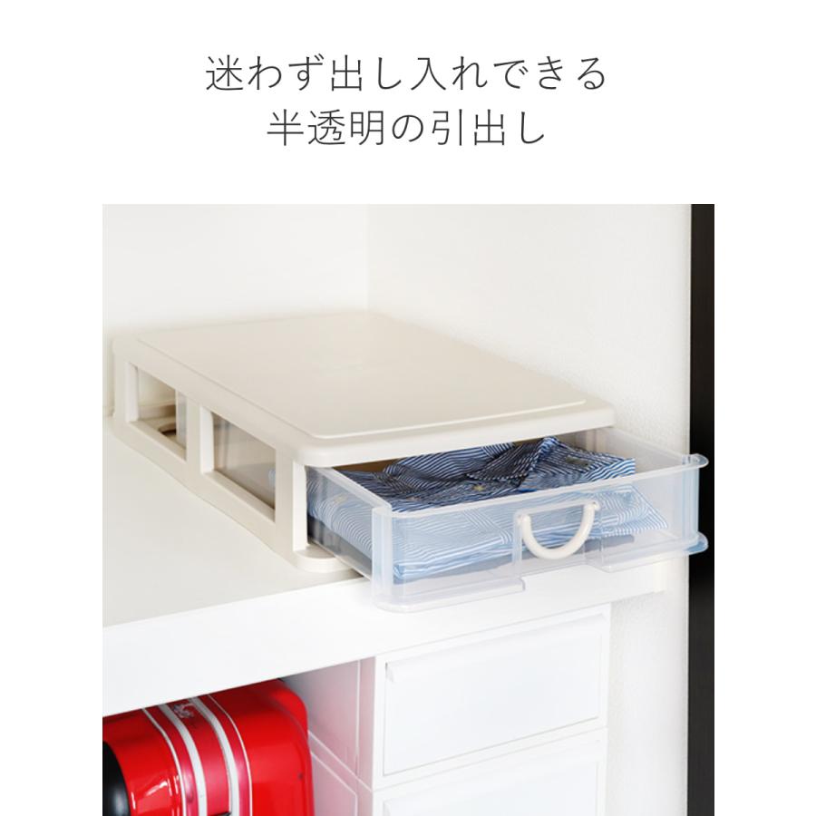 サンコープラスチック 収納ボックス 幅40.3×奥行55.4×高さ13.5cm