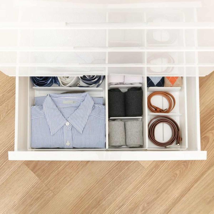 吉川国工業所 仕切りケース 幅27×奥行33×高さ9cm Tシャツ用 5個セット