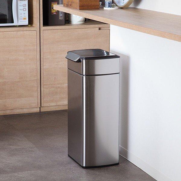 正規品 ゴミ箱 シンプルヒューマン simplehuman 30L タッチバーカン ステンレス ふた付き （ ダストボックス ごみ箱 キッチン ） （ ）｜colorfulbox｜14