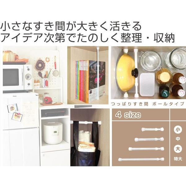つっぱり棒 突ぱりすき間ポール 中 取付幅 16 21cm 2本セット 突っ張り棒 すきま収納 ミニ set お弁当グッズのカラフルボックス 通販 Yahoo ショッピング