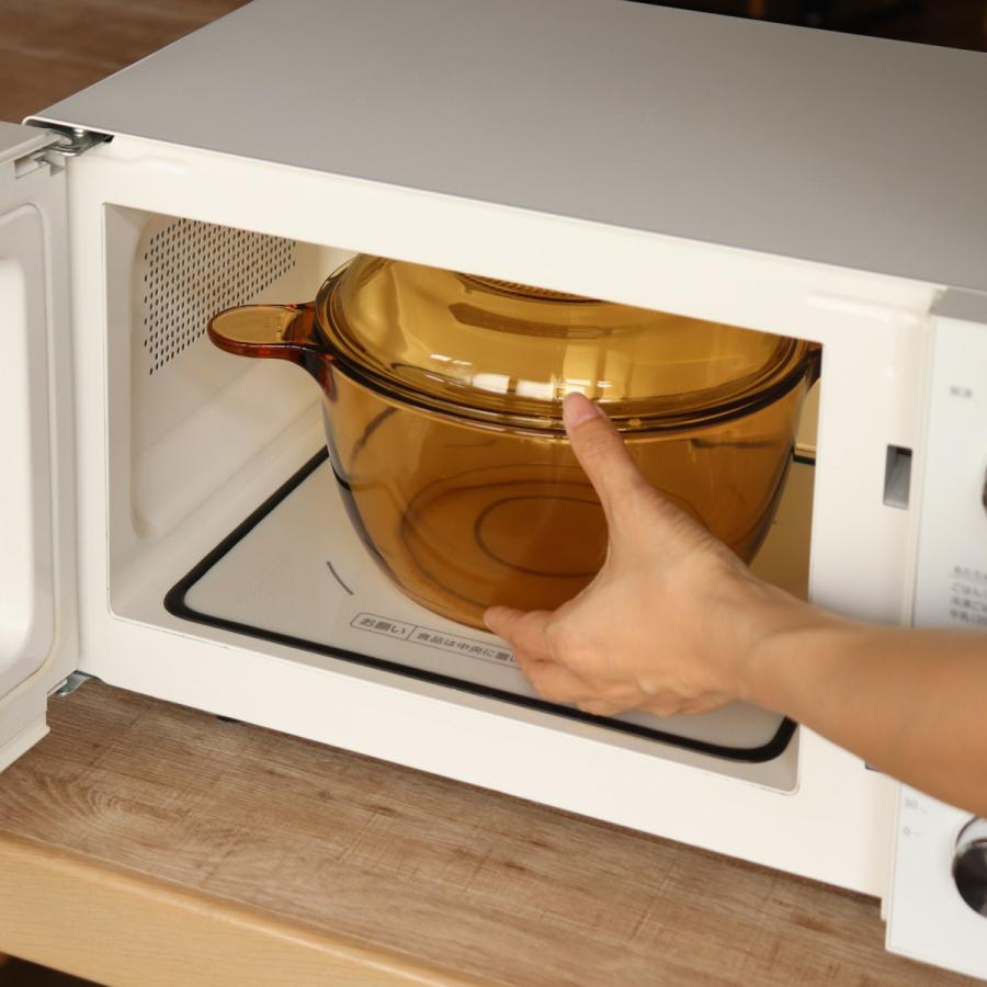 パール金属 両手鍋 21.5cm ガス火専用 ガラス製 VISIONS 2.5L クック